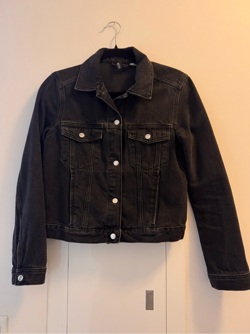 Women's Classic Black Denim Jacket